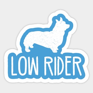 Low Rider Corgi Dog Sticker